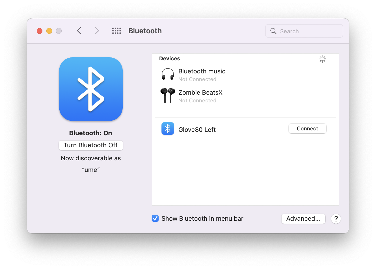 macOS add BLE device
