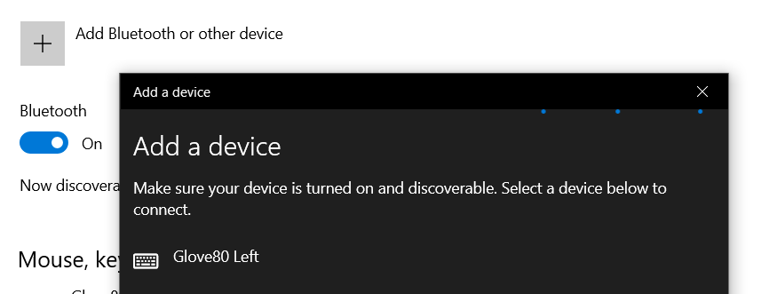 Windows add BLE device