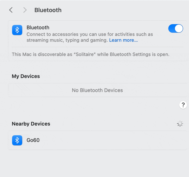 macOS add BLE device