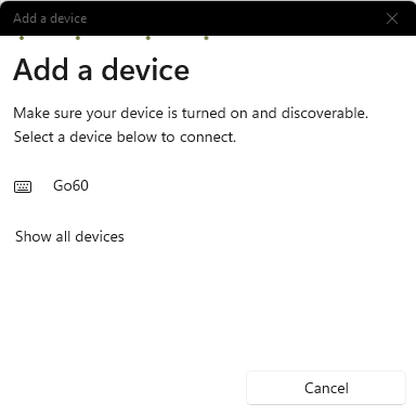 Windows add BLE device