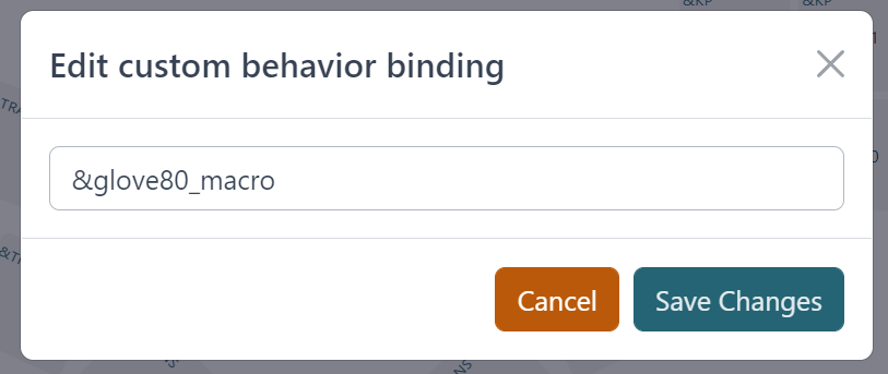 Custom behavior binding