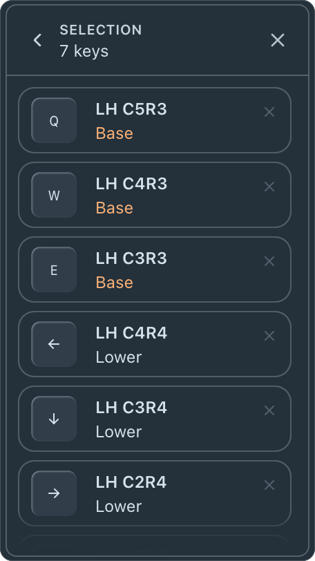 Selection Pane - dark