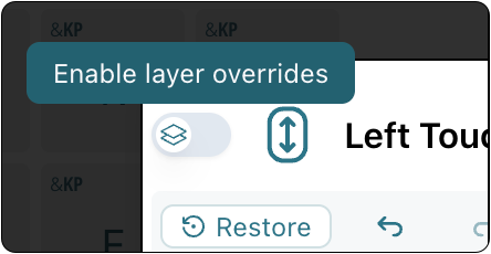 Layer overrides toggle